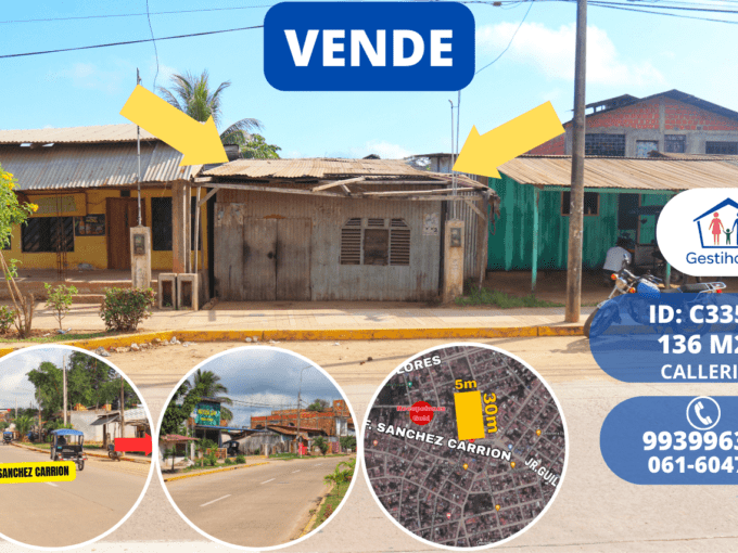 Inmobiliaria Gestihogar SE VENDE TERRENO EN PUCALLPA (136 M2)