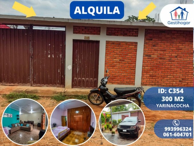 Inmobiliaria Gestihogar SE ALQUILA CASA AMOBLADA EN PUCALLPA (300M2) 