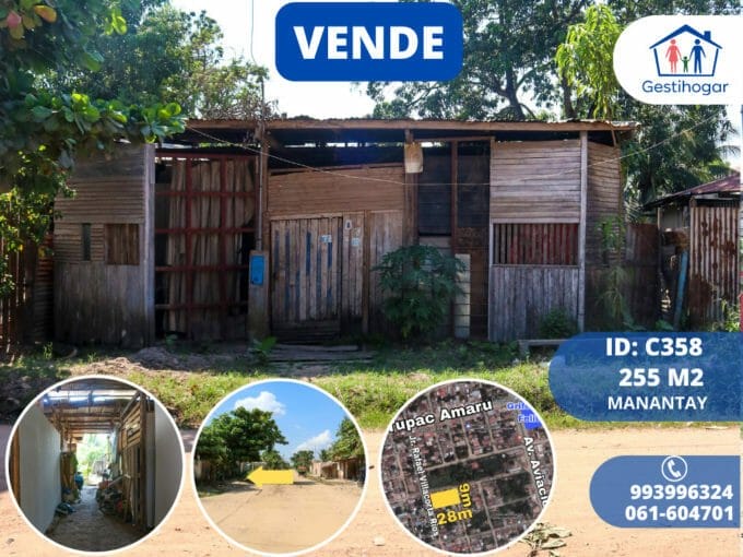 Inmobiliaria Gestihogar SE VENDE TERRENO EN PUCALLPA (255 M2)