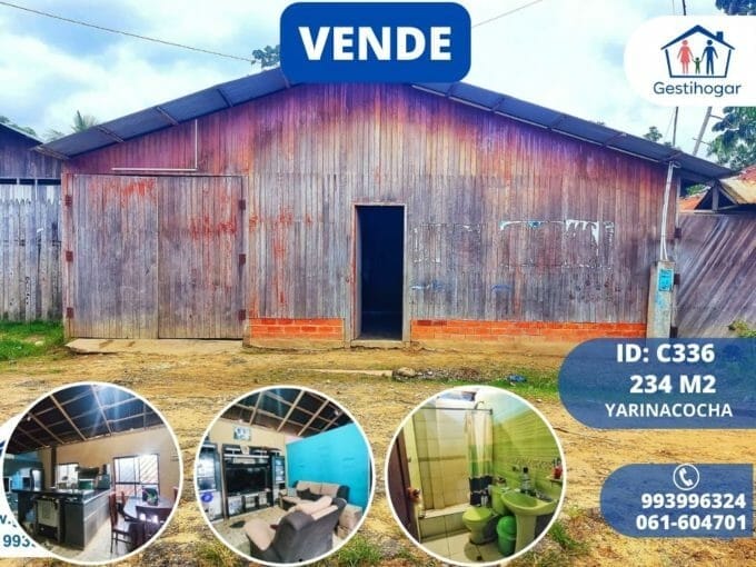 Inmobiliaria Gestihogar SE VENDE CASA AMPLIA EN PUCALLPA (235 M2)