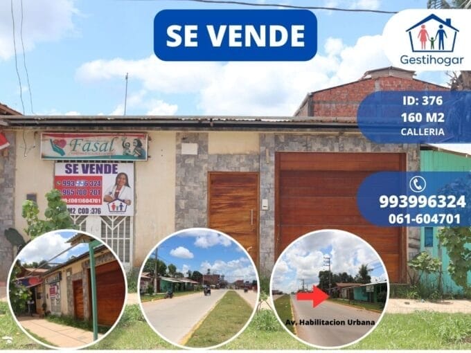 Inmobiliaria Gestihogar 🚨SE VENDE TERRENO EN AVENIDA EN PUCALLPA (160 M2)🚨