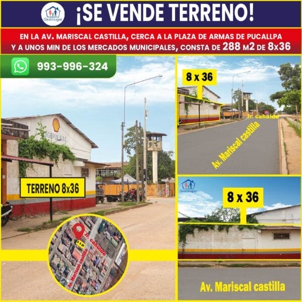 Inmobiliaria Gestihogar Vendo Terreno al costado del Almacén – Pucallpa