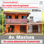 Inmobiliaria Gestihogar SE VENDE PROPIEDAD EN AV. MASISEA, ZONA COMERCIAL