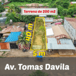 Inmobiliaria Gestihogar SE VENDE TERRENO EN LA AV. TOMAS DAVILA