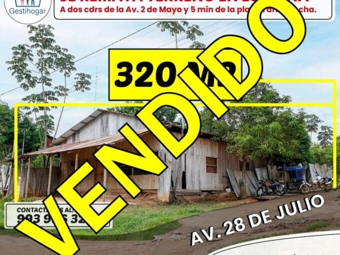 Inmobiliaria Gestihogar 𝐒𝐄 𝐑𝐄𝐌𝐀𝐓𝐀 𝐓𝐄𝐑𝐑𝐄𝐍𝐎 𝐃𝐄 𝟑𝟐𝟎 𝐌𝟐, 𝐄𝐍 𝐄𝐒𝐐𝐔𝐈𝐍𝐀