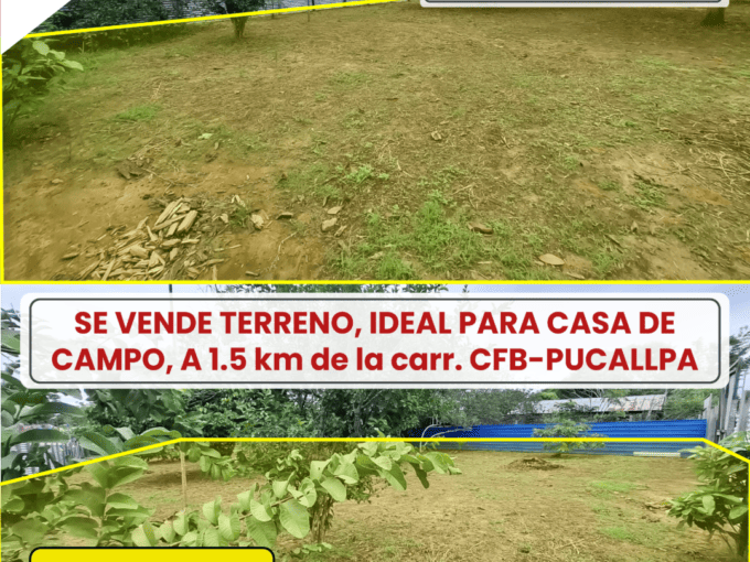 Inmobiliaria Gestihogar ¡𝐎𝐏𝐎𝐑𝐓𝐔𝐍𝐈𝐃𝐀𝐃 𝐔𝐍𝐈𝐂𝐀, 𝐓𝐄𝐑𝐑𝐄𝐍𝐎 𝐄𝐍 𝐕𝐄𝐍𝐓𝐀, 𝐄𝐍 𝐄𝐋 𝐊𝐌 𝟏𝟕 - 𝐏𝐔𝐂𝐀𝐋𝐋𝐏𝐀❗