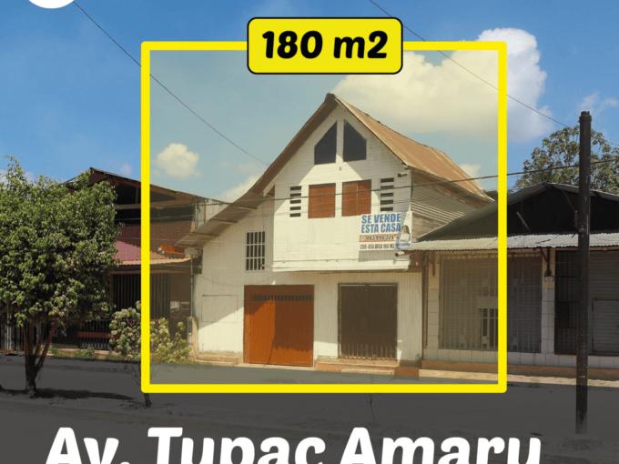 Inmobiliaria Gestihogar SE VENDE QUINTA EN AV. TUPAC, A MEDIA CDRA DE LA MUNICIPALIDAD DE MANANTAY