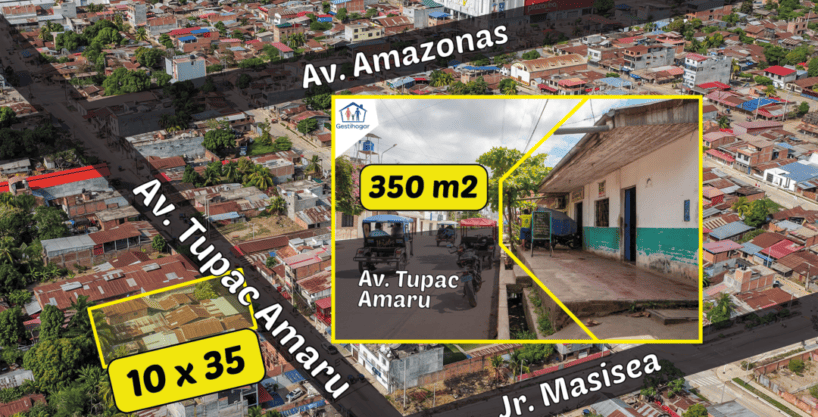 Inmobiliaria Gestihogar SE VENDE TERRENO EN LA AV. TUPAC AMARU CALLERIA-PUCALLPA