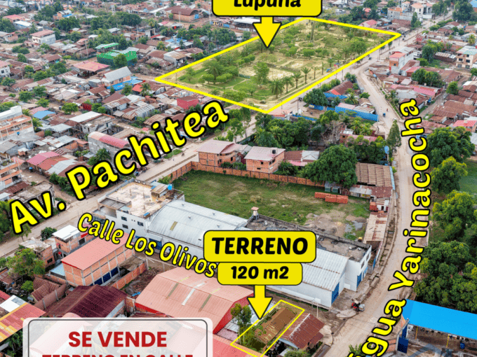 Inmobiliaria Gestihogar ¡𝐆𝐑𝐀𝐍 𝐎𝐏𝐎𝐑𝐓𝐔𝐍𝐈𝐃𝐀𝐃❗𝐒𝐄 𝐕𝐄𝐍𝐃𝐄 𝐓𝐄𝐑𝐑𝐄𝐍𝐎 𝐃𝐄 𝟏𝟐𝟎 𝐌𝟐- 𝐏𝐔𝐂𝐀𝐋𝐋𝐏𝐀
