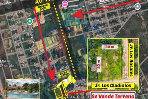 Inmobiliaria Gestihogar Gran Oportunidad: Se vende esquina, Terreno de 1500m2 en Pucallpa