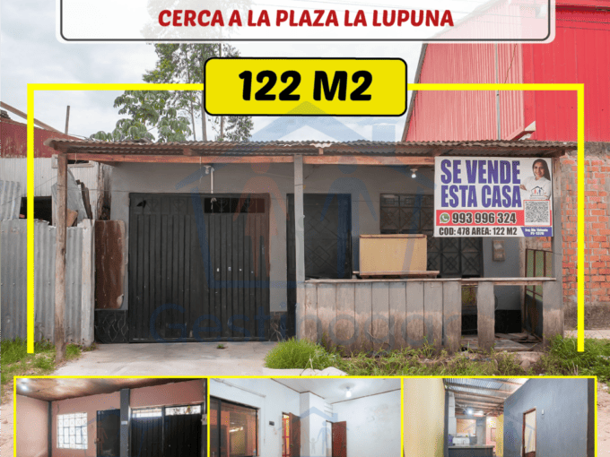 Inmobiliaria Gestihogar ¡𝐆𝐑𝐀𝐍 𝐎𝐏𝐎𝐑𝐓𝐔𝐍𝐈𝐃𝐀𝐃𝐒𝐄 𝐕𝐄𝐍𝐃𝐄 𝐂𝐀𝐒𝐀 𝐃𝐄 𝟏𝟐𝟐 𝐌𝟐- 𝐏𝐔𝐂𝐀𝐋𝐋𝐏𝐀